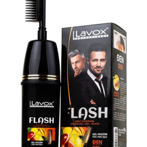 Flash Lavox G01 Black Hair Dye Gel (150ml)