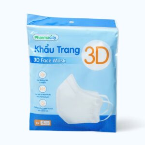 Pharmacity quality 3D masks (5 pieces/pack)